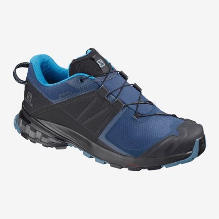 Salomon XA WILD GTX Mens Hiking Shoes Blue/Black | Salomon South Africa